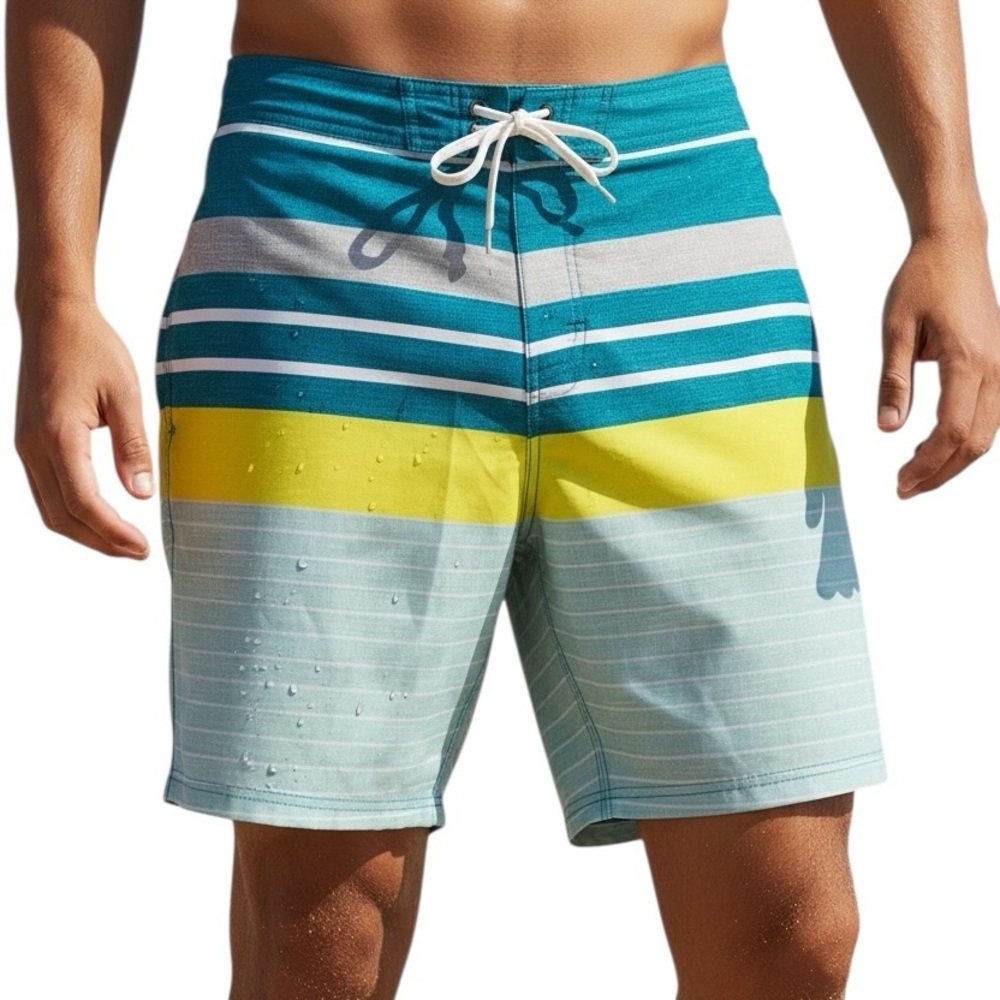 OLD NAVY Board Shorts NEW Size 28 Swim Wear Swimsuit Trunks Aqua Green